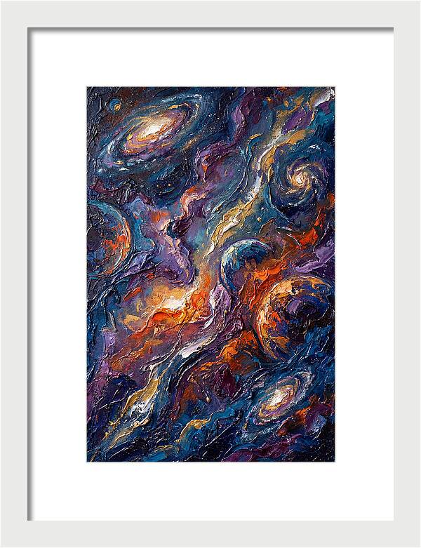 Galactic Whirls Of Color