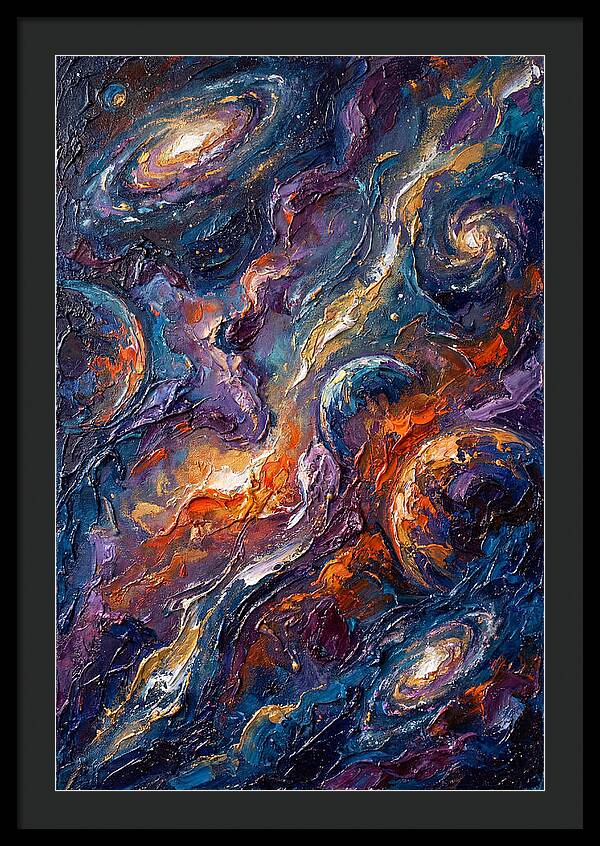Galactic Whirls Of Color