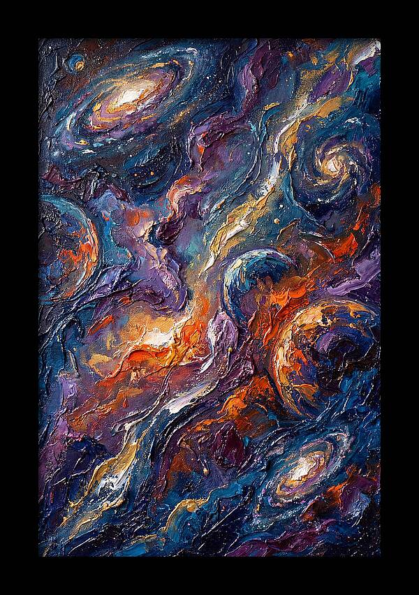 Galactic Whirls Of Color