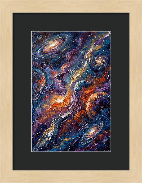 Galactic Whirls Of Color