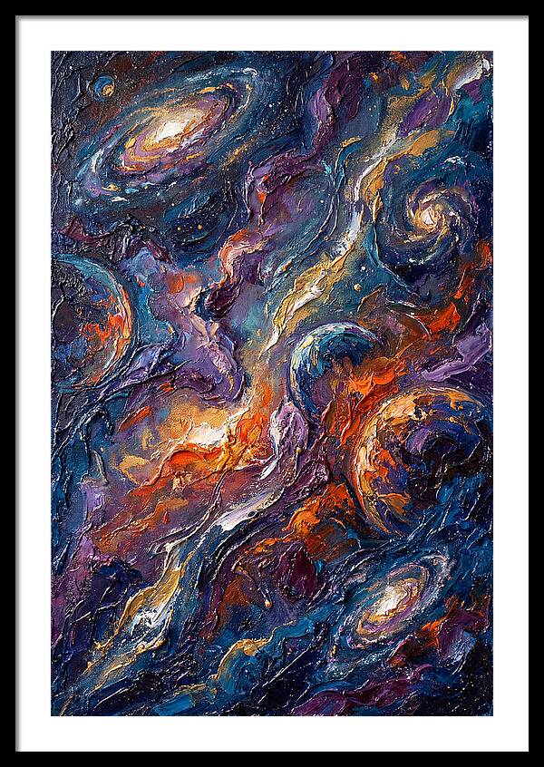Galactic Whirls Of Color