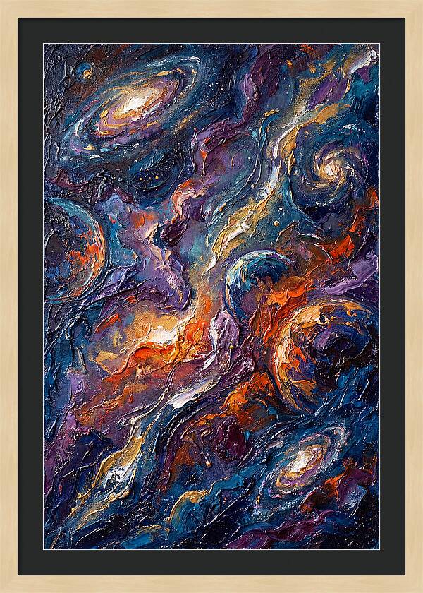 Galactic Whirls Of Color