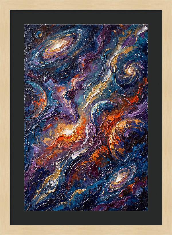 Galactic Whirls Of Color