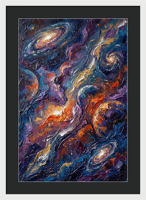 Galactic Whirls Of Color