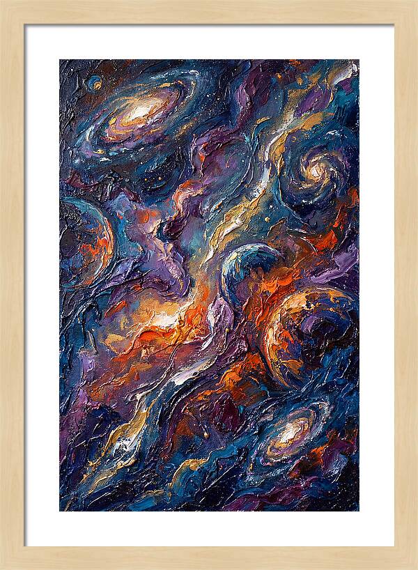 Galactic Whirls Of Color