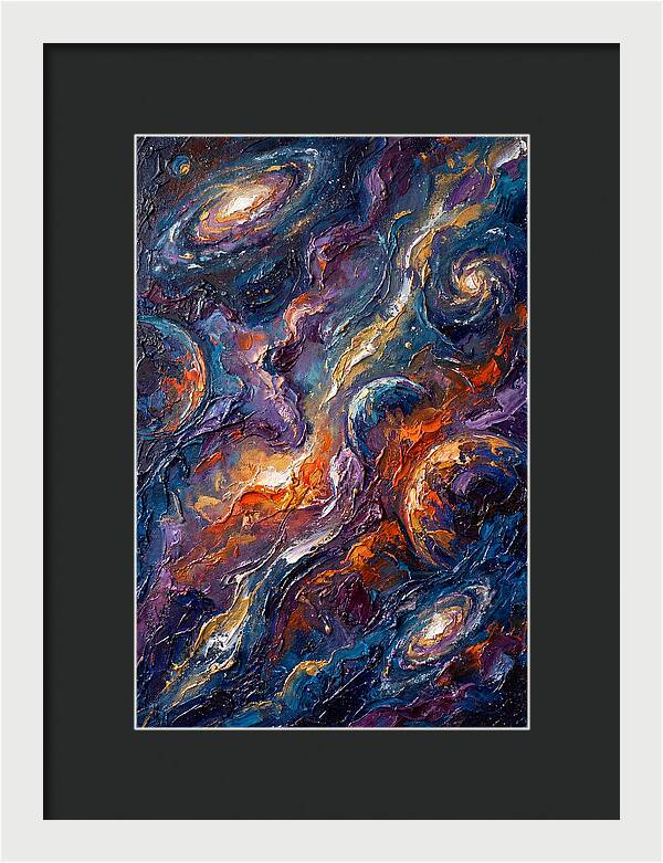Galactic Whirls Of Color
