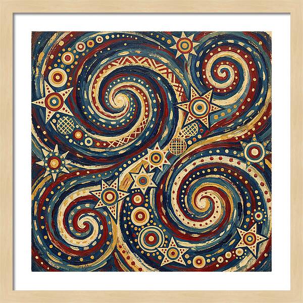 Galaxy Folk Swirls