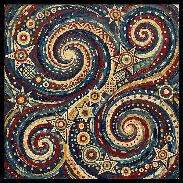 Galaxy Folk Swirls