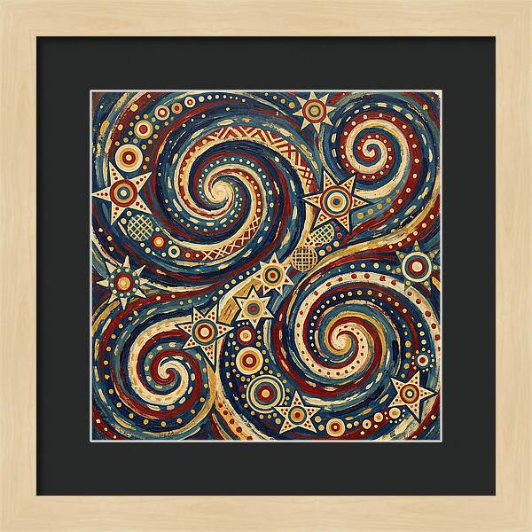 Galaxy Folk Swirls
