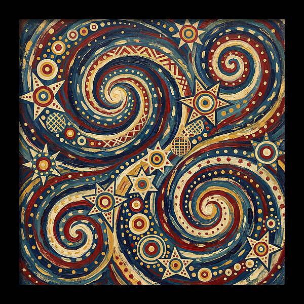 Galaxy Folk Swirls