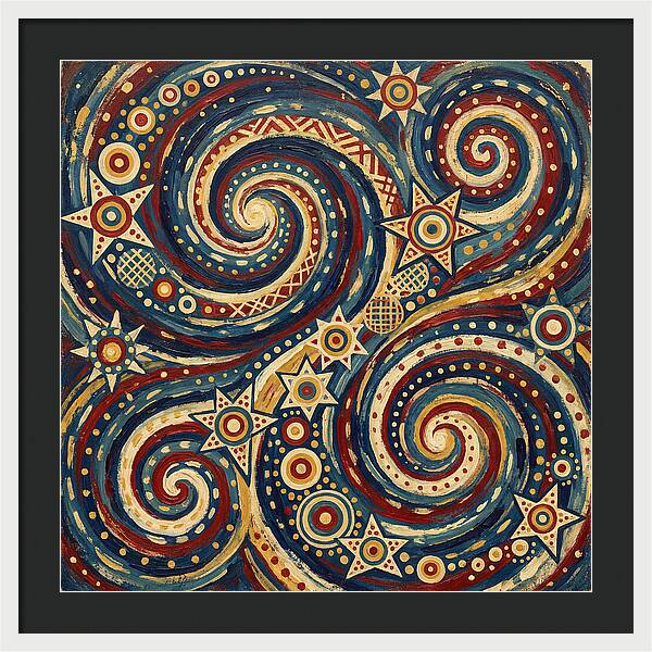 Galaxy Folk Swirls