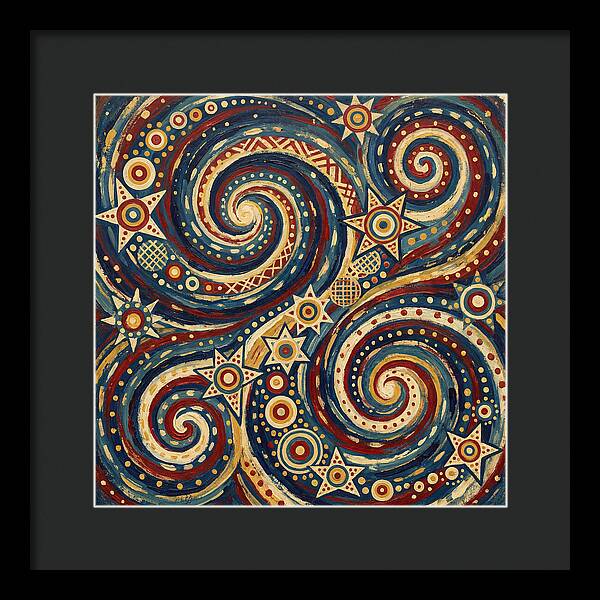 Galaxy Folk Swirls