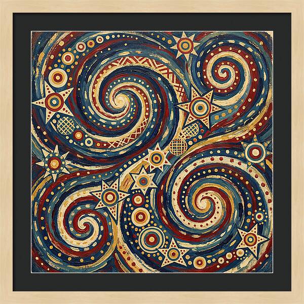 Galaxy Folk Swirls
