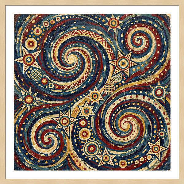Galaxy Folk Swirls