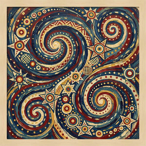 Galaxy Folk Swirls