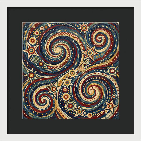 Galaxy Folk Swirls