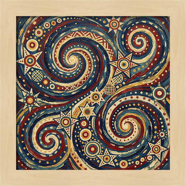 Galaxy Folk Swirls