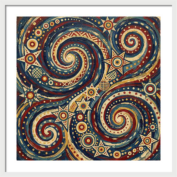 Galaxy Folk Swirls