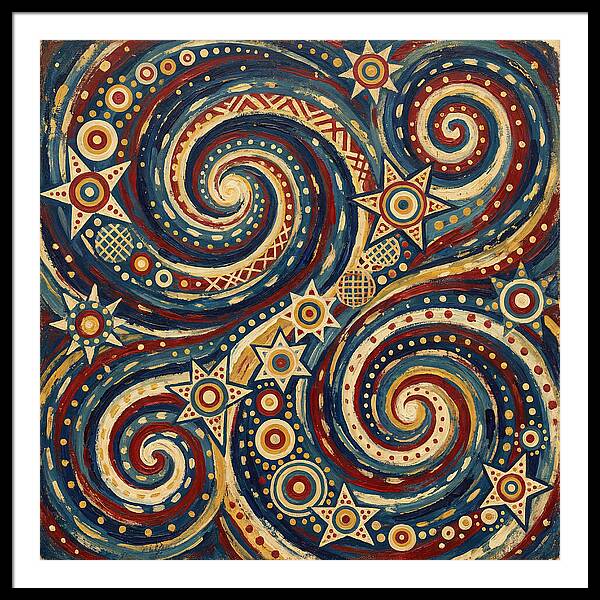 Galaxy Folk Swirls