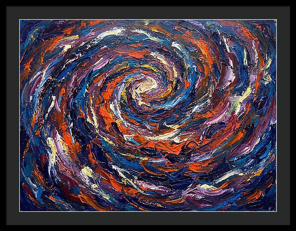 Galaxy Swirl In Expressionist Style