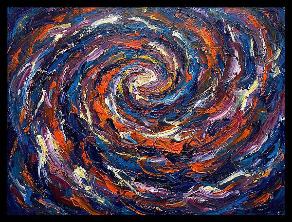 Galaxy Swirl In Expressionist Style