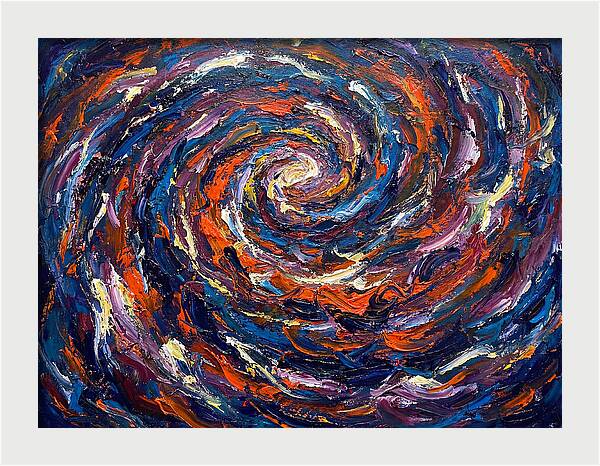 Galaxy Swirl In Expressionist Style