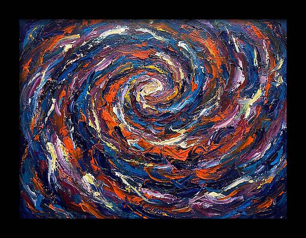 Galaxy Swirl In Expressionist Style