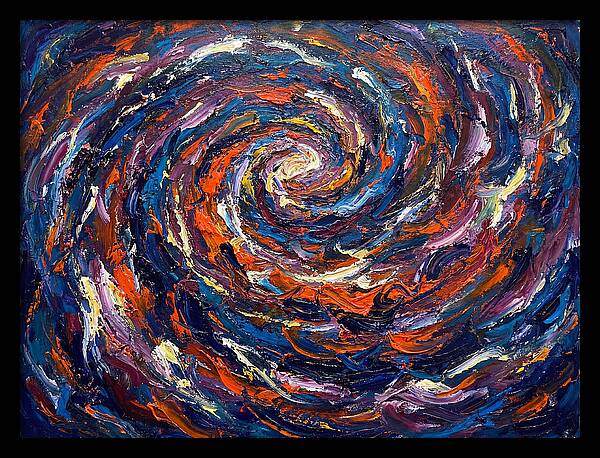Galaxy Swirl In Expressionist Style