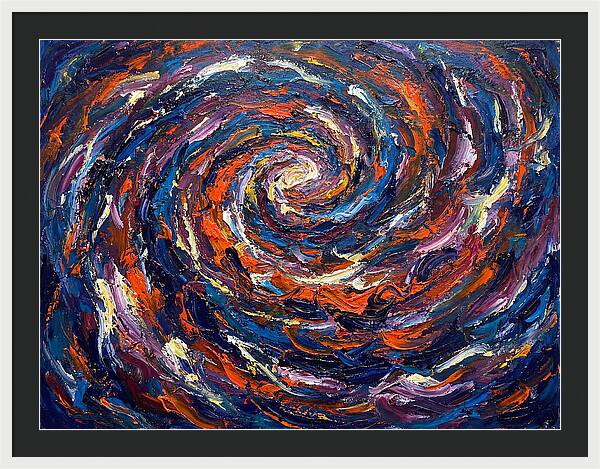 Galaxy Swirl In Expressionist Style
