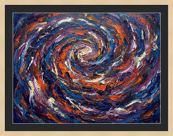 Galaxy Swirl In Expressionist Style