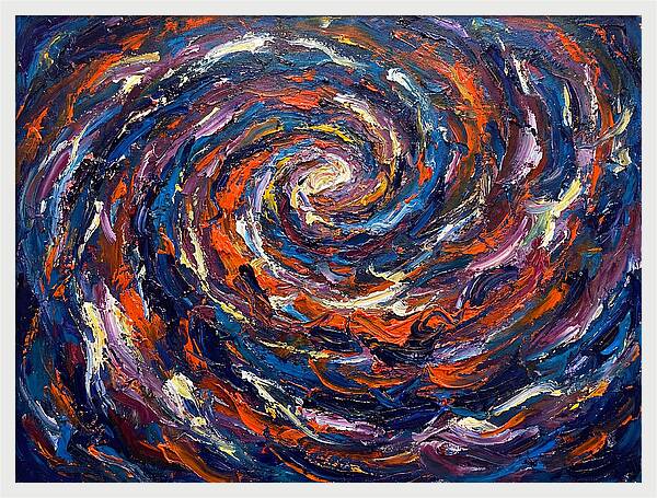 Galaxy Swirl In Expressionist Style