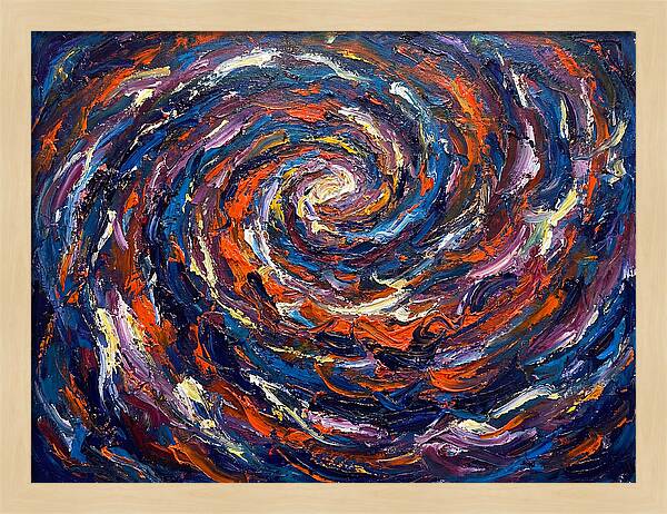 Galaxy Swirl In Expressionist Style