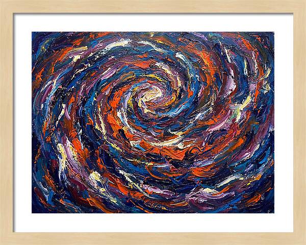 Galaxy Swirl In Expressionist Style