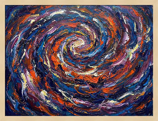 Galaxy Swirl In Expressionist Style