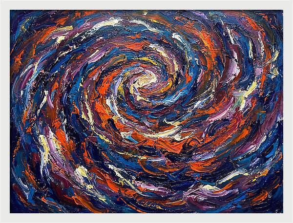 Galaxy Swirl In Expressionist Style