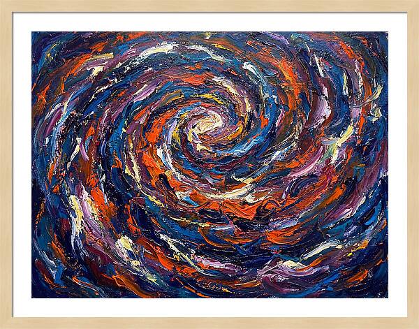 Galaxy Swirl In Expressionist Style