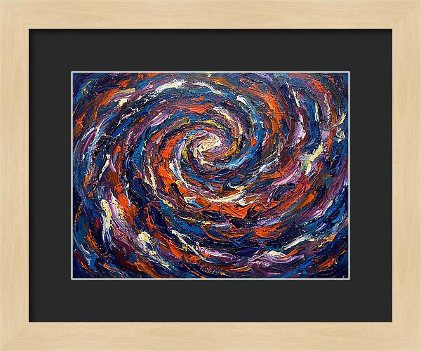 Galaxy Swirl In Expressionist Style