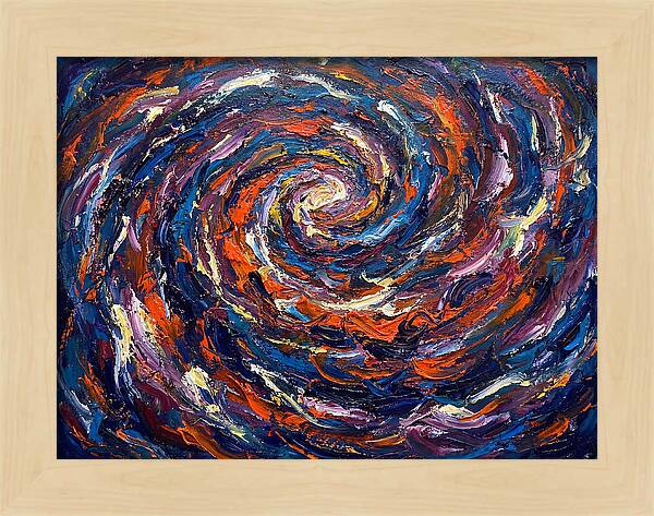 Galaxy Swirl In Expressionist Style