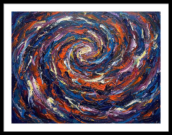 Galaxy Swirl In Expressionist Style