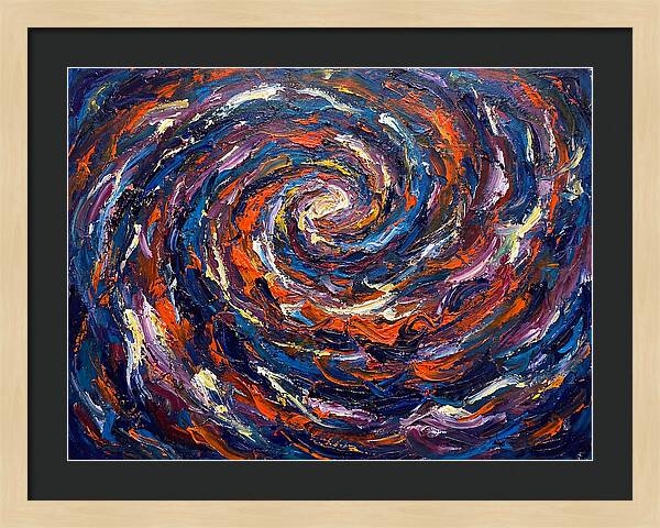 Galaxy Swirl In Expressionist Style