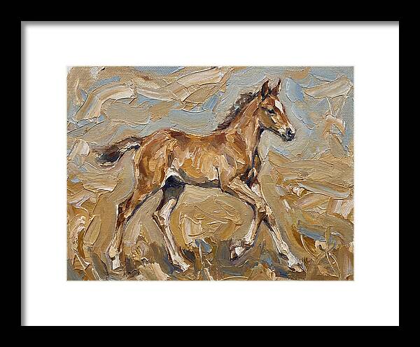 Galloping Foal In Motion