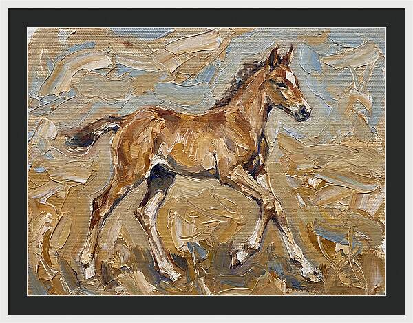 Galloping Foal In Motion