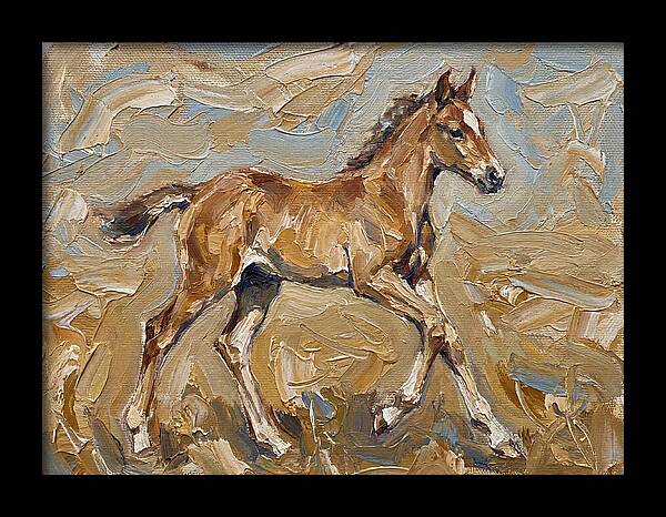Galloping Foal In Motion