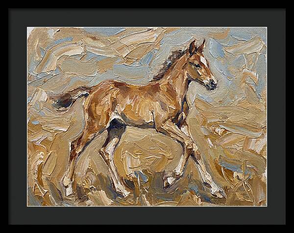 Galloping Foal In Motion