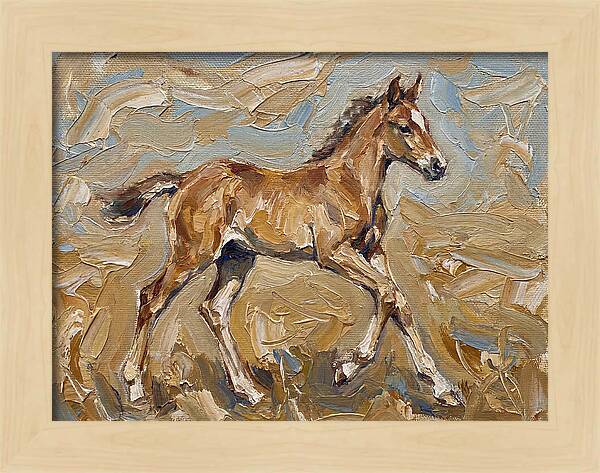 Galloping Foal In Motion
