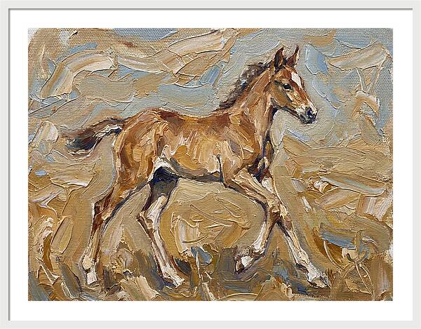 Galloping Foal In Motion