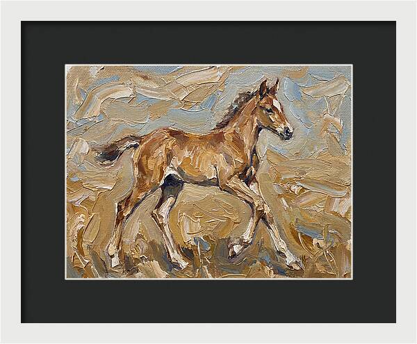 Galloping Foal In Motion