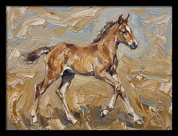 Galloping Foal In Motion