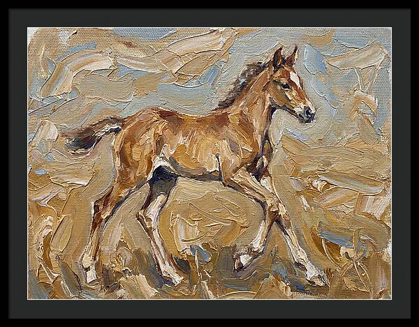 Galloping Foal In Motion