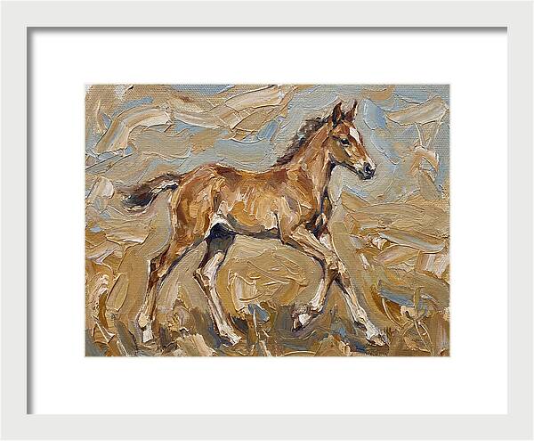 Galloping Foal In Motion